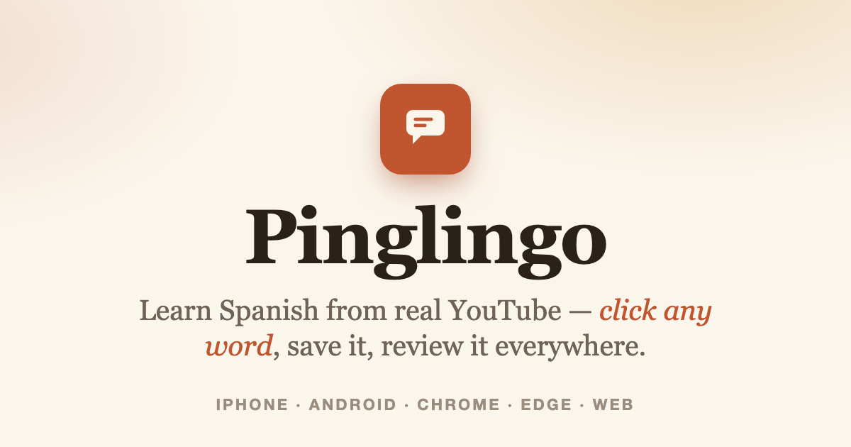 Learn Spanish for Beginners — Free Lesson Path (A1) | Pinglingo
